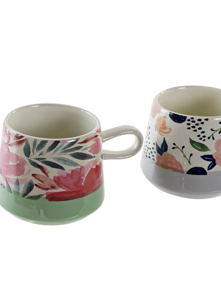 Tazza in gres FIORI 13x9,5cm h..8cm 360ml