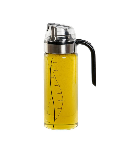 Contenitore olio-aceto 450ml borosilicato 10,5x7cm h.22cm