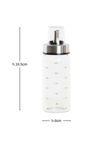 Bottiglietta 200ml olio-aceto borosilicato diam.6cm h.16,5
