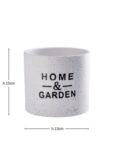 Vaso ceramica deco diam.15cm h.13cm