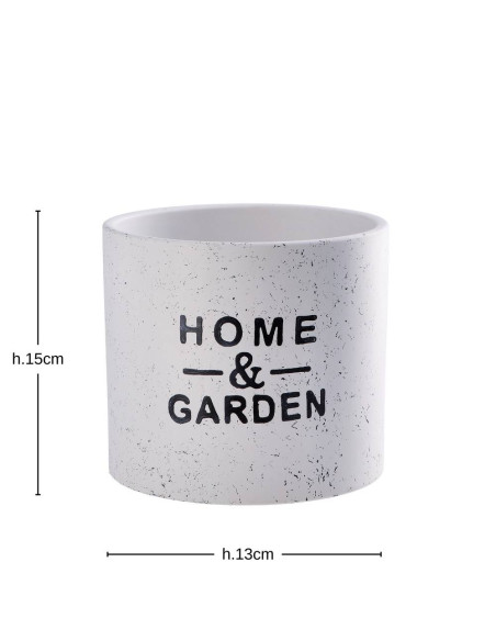 Vaso ceramica deco diam.15cm h.13cm