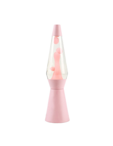 Lampada Lava Spaceship rosa pastello