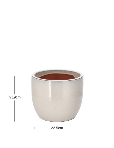 Cachepot ceramica CREMA diam.22-30-38cm