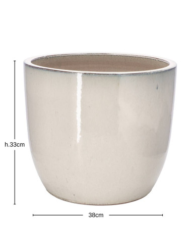 Cachepot ceramica CREMA diam.22-30-38cm