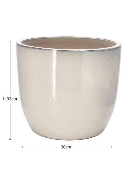Cachepot ceramica CREMA diam.22-30-38cm