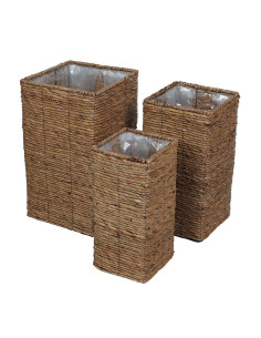 Fioriera in fibra naturale QUADRATA h.40-45-50cm