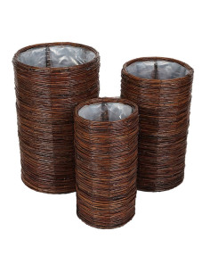 Fioriera in fibra naturale Tonda h.40-45-50cm