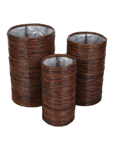 Fioriera in fibra naturale Tonda h.40-45-50cm