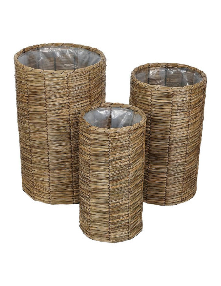 Fioriera in fibra naturale Tonda h.40-45-50cm