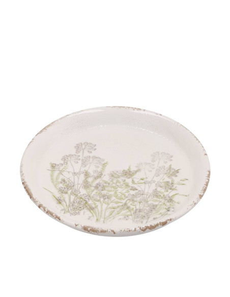 Piatto tondo SALAS ceramica diam.23,5cm h.2,5cm