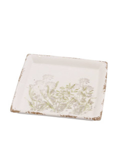 Piatto quadrato SALAS ceramica 22x22cm h.2,5cm