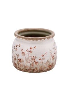 Cachepot SALAS con bordo ceramica diam.11,5cm h.10cm 2