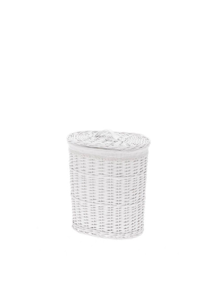Cesto portabiancheria ovale SAMY bianco