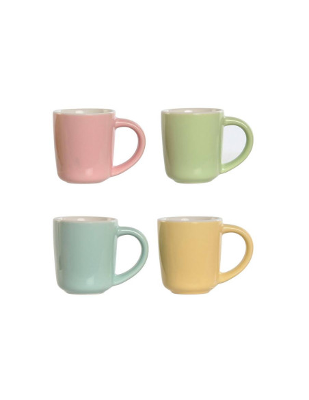 Set 4 tazzine Caffè in porcellana  6x5,6cm h.6,2cm 90ml