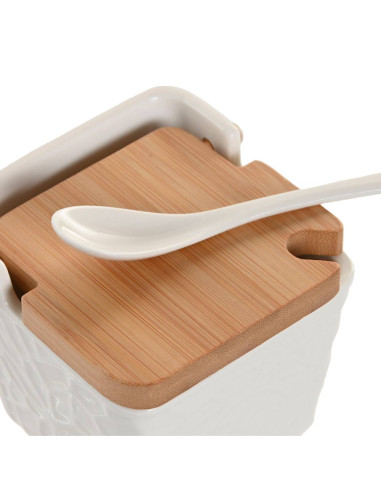 Zuccheriera SOLLIEVO porcellana e bambù...