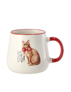 Tazza natalizia in porcellana 360ml diam.10cm h.9cm