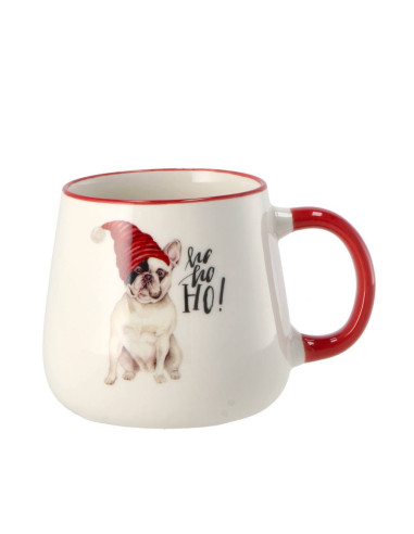 Tazza natalizia in porcellana 360ml diam.10cm...