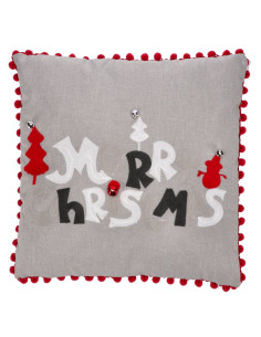 Cuscino buon Natale in tessuto 45x45cm 2