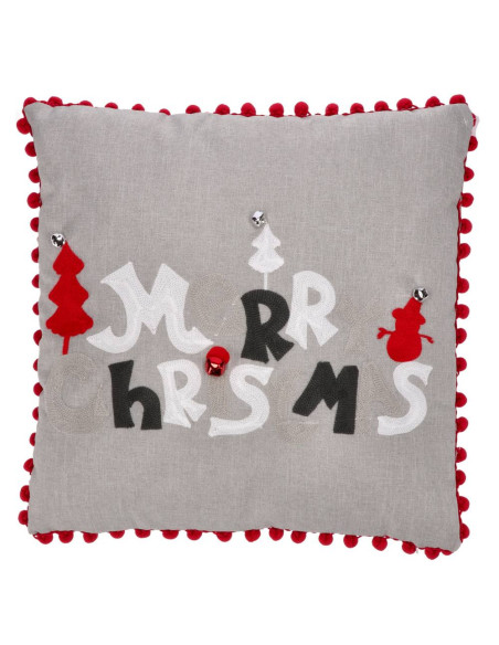 Cuscino buon Natale in tessuto 45x45cm