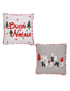 Cuscino buon Natale in tessuto 45x45cm