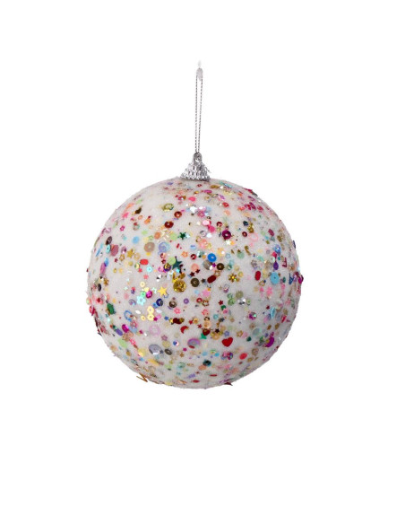 Pallina per albero glitterata diam.12cm