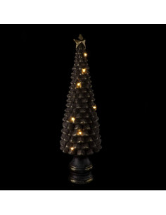 Albero natale con 15 led diam.23cm h.78cm -  con stella...