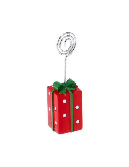 Segnaposto PACCO REGALO natalizio 3x3cm h.9cm - 4 modelli disponibili