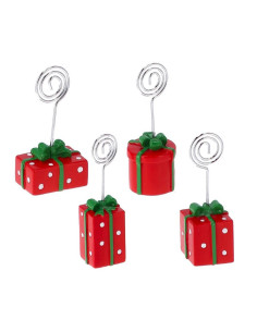 Segnaposto PACCO REGALO natalizio 3x3cm h.9cm - 4 modelli...