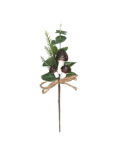 Pick Ramoscello fungo h.30cm - ideale per composizioni natalizie e autunnali