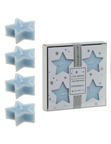 Set 4 Candele a Stella Profumate per Natale -...