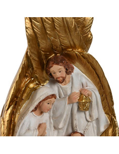 Natività Ali d'Angelo in Resina Dorata - 9x7cm h.19cm 2