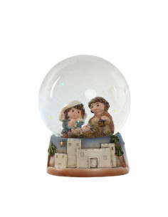 Palla di neve natività con Base Paesaggio 8x8cm h.10cm -... 2