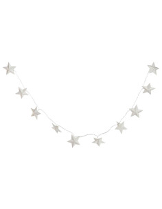 Ghirlanda Luminosa a LED con Stelle in Carta - 8,5x8,5cm...