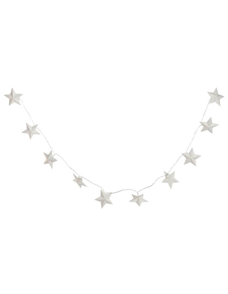 Ghirlanda Luminosa a LED con Stelle in Carta - 8,5x8,5cm h.185cm