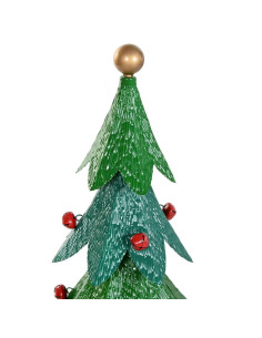 Albero di natale in  metallo con sfera 32x32cm h.82,5cm -... 2