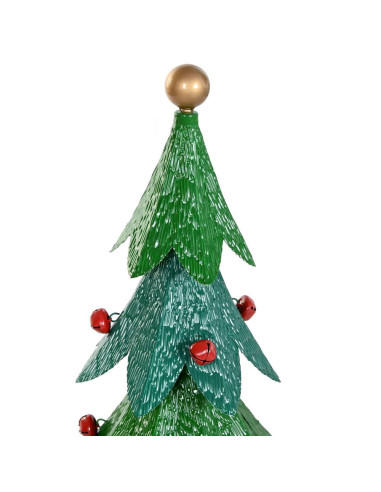 Albero di natale in  metallo con sfera 32x32cm...