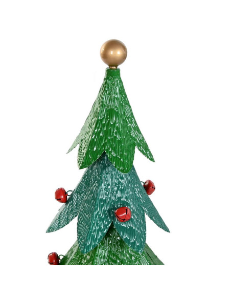 Albero di natale in  metallo con sfera 32x32cm h.82,5cm - dipinto in Rosso/Verde/Oro