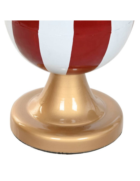Albero di natale in  metallo con sfera 32x32cm h.82,5cm - dipinto in Rosso/Verde/Oro