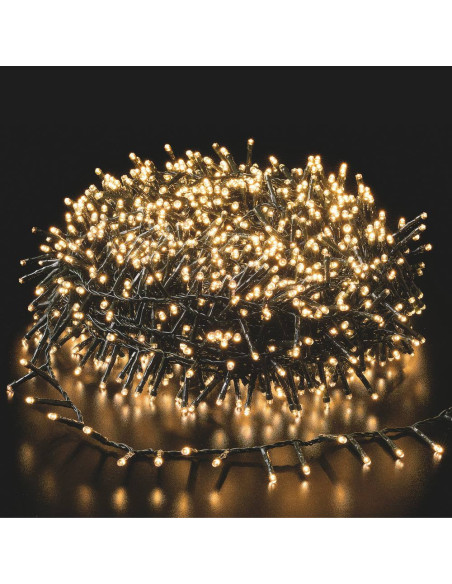 700 minilucciole led bianco caldo 14m