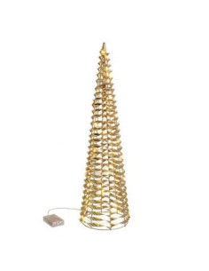 Albero Oro in polietilene 30 led diam,16cm h.60cm –...