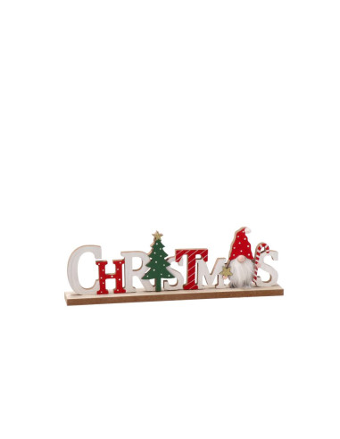 Deco Christmas mdf  30x4cm h.9,5cm – 2 modelli...