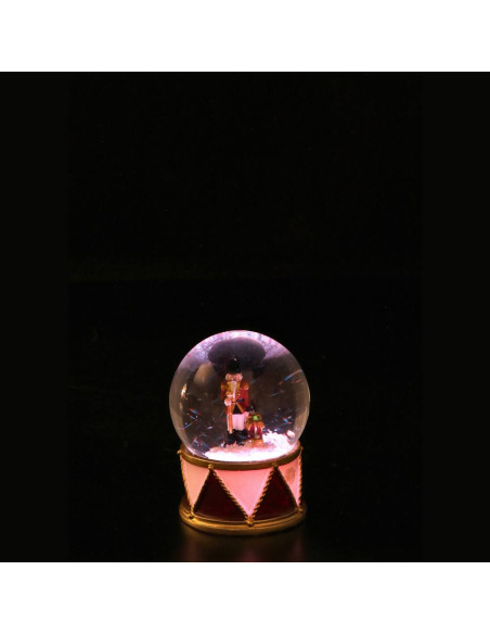 Boule de neige SOLDATINO con led diam.7cm h.9cm – 2 varianti colore