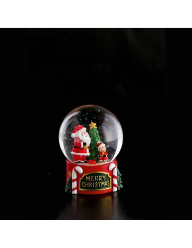 Boule de neige HAPPY - MARRY con led diam.8cm...