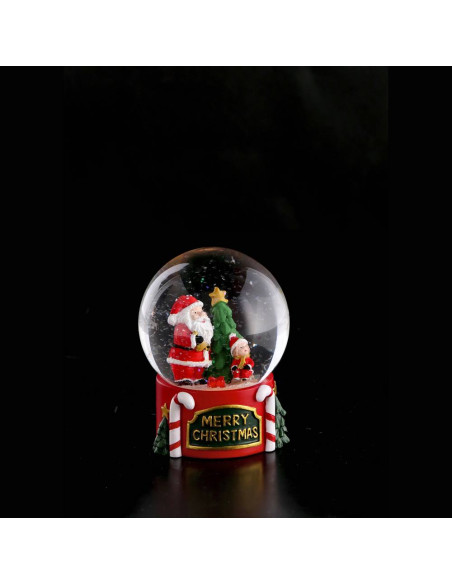 Boule de neige HAPPY - MARRY con led diam.8cm h.11cm –  2 varianti di modello