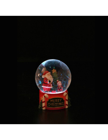 Boule de neige HAPPY - MARRY con led diam.8cm h.11cm –  2 varianti di modello