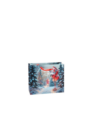 Busta regalo NEVE natalizia 31x12cm h.26cm – 4...