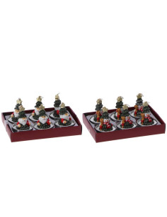 Set 6 candele segnaposto diam.4cm h.6cm – Babbo Natale o...