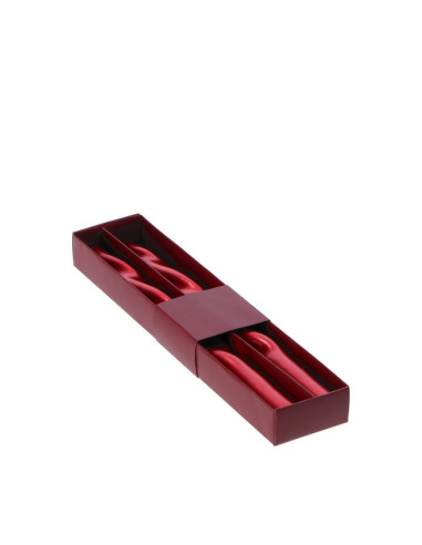 Set 2 candele spirale oro/argento/rosse...