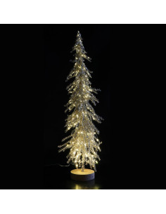 Albero di natale 200 led diam.12cm h.75cm  – Argento o... 2