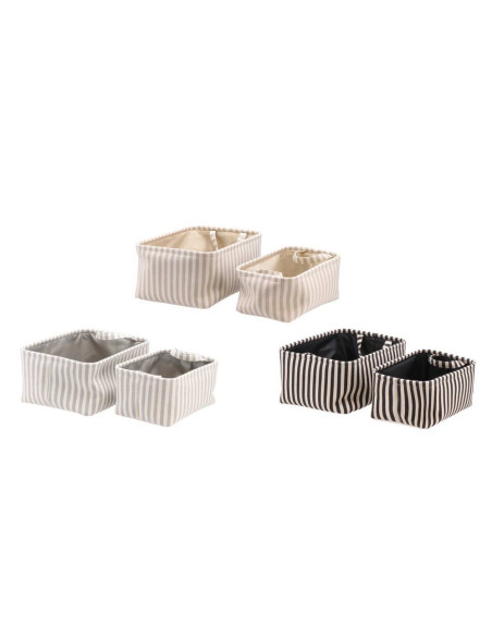 Contenitore rettangolare MARES in tessuto disponibile in 2 misure e 3 colori